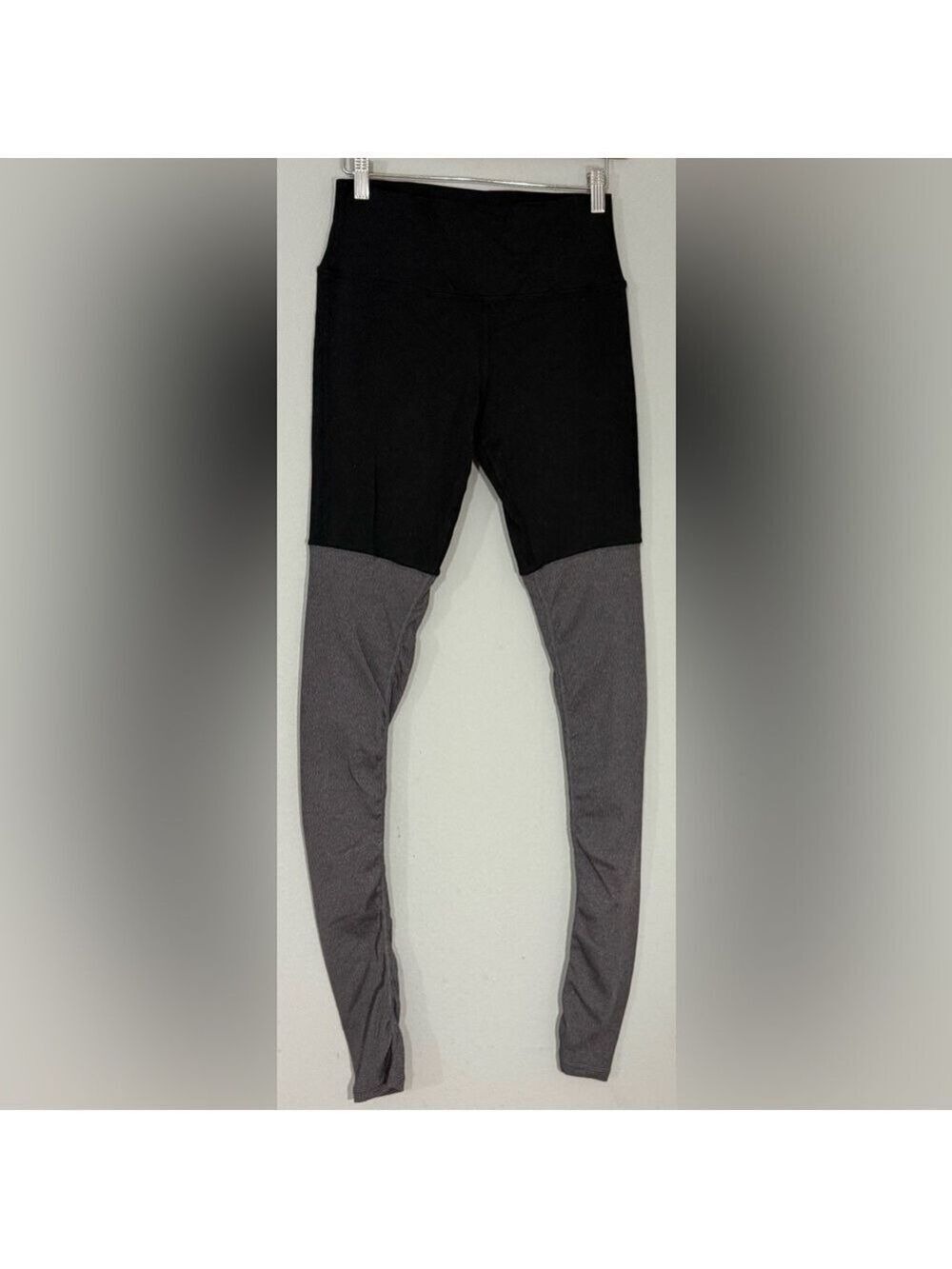 Alo Yoga Goddess Leggings Black Gray Ruched Ankle High Rise Women’s S
